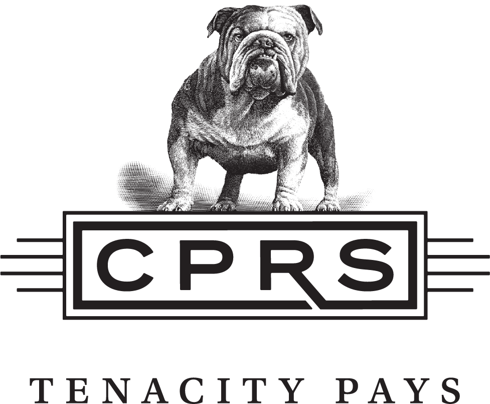 CPRS logo featuring a bulldog above the tagline ‘Tenacity Pays’.